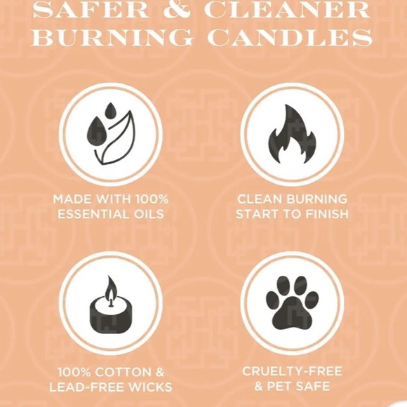 NWT SLATKIN + CO. Candle 3 wick Jasmine & White Peach 14 oz - Picture 4 of 6